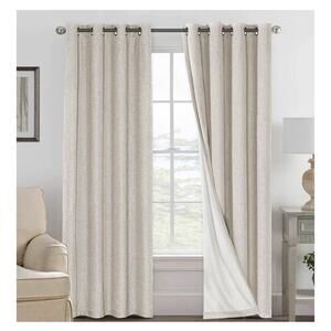H. Versailtex Curtain Panels 52x84”, Natural